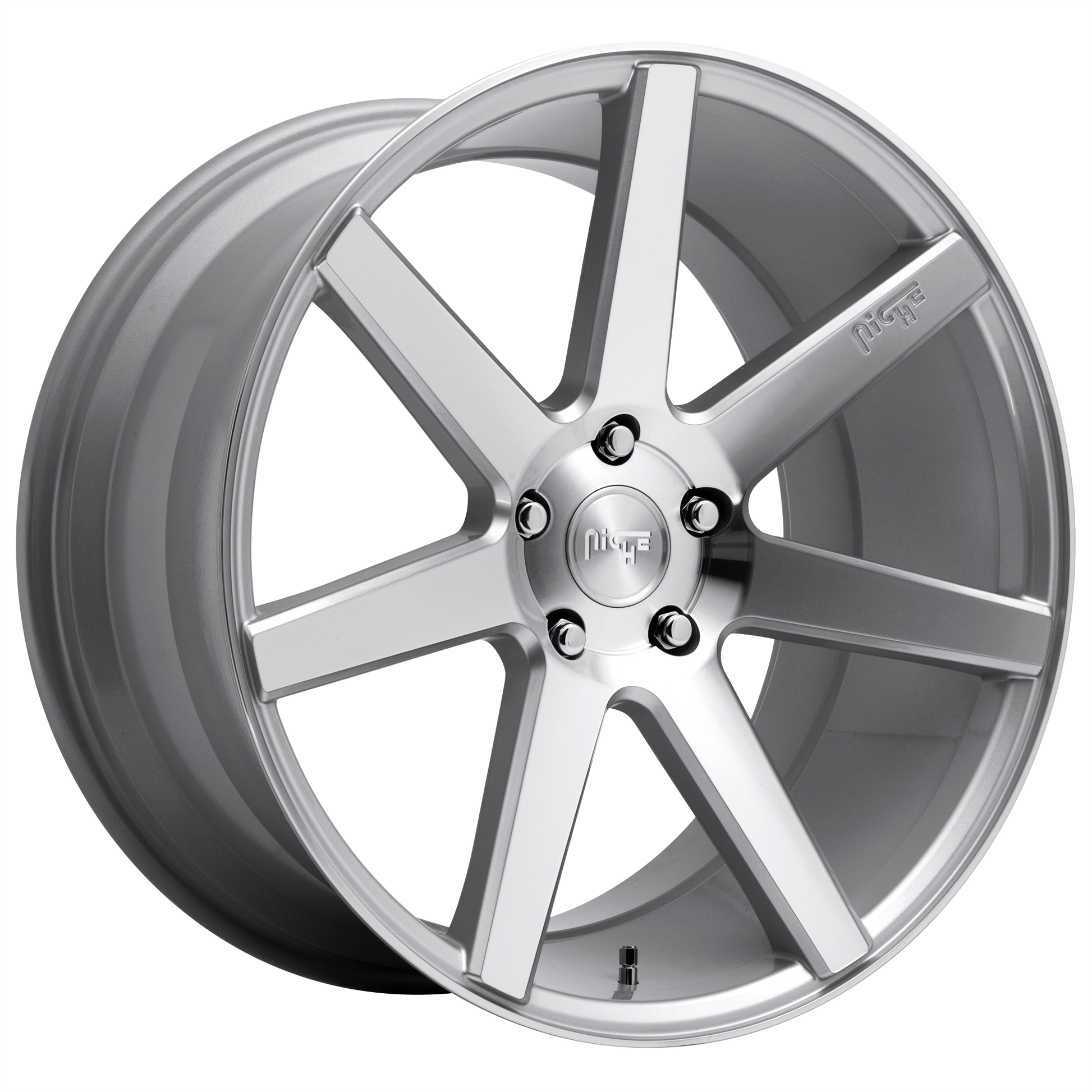 Niche 1PC M179 VERONA 20X10.5 27 5X112 GLOSS SILVER MACHINED
