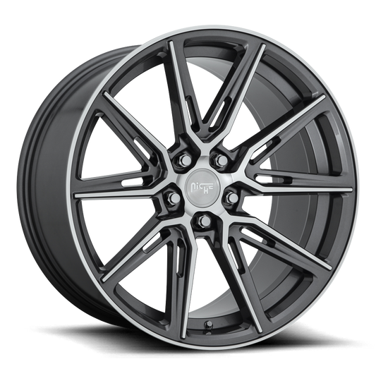 Niche 1PC M220 GEMELLO 20x9 35 5X120/5X4.72 GLOSS ANTHRACITE MACHINED