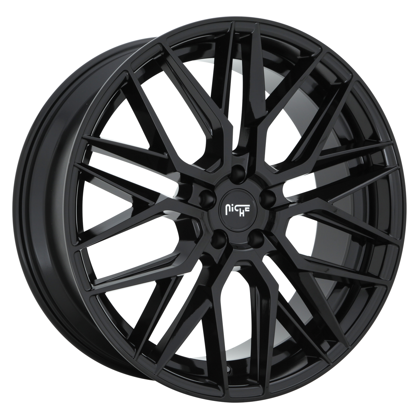 Niche 1PC M224 GAMMA 24x10 18 5x115/5x115 GLOSS BLACK