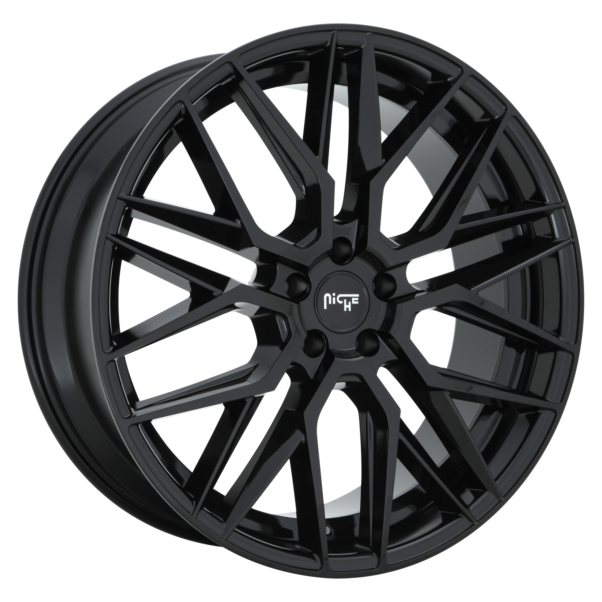 Niche 1PC M224 GAMMA 19x9.5 35 5x114.3/5x4.5 GLOSS BLACK