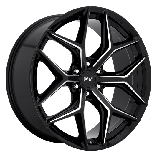 Niche 1PC M232 VICE SUV 24x10 30 6x135/6X5.3 GLOSS BLACK MILLED