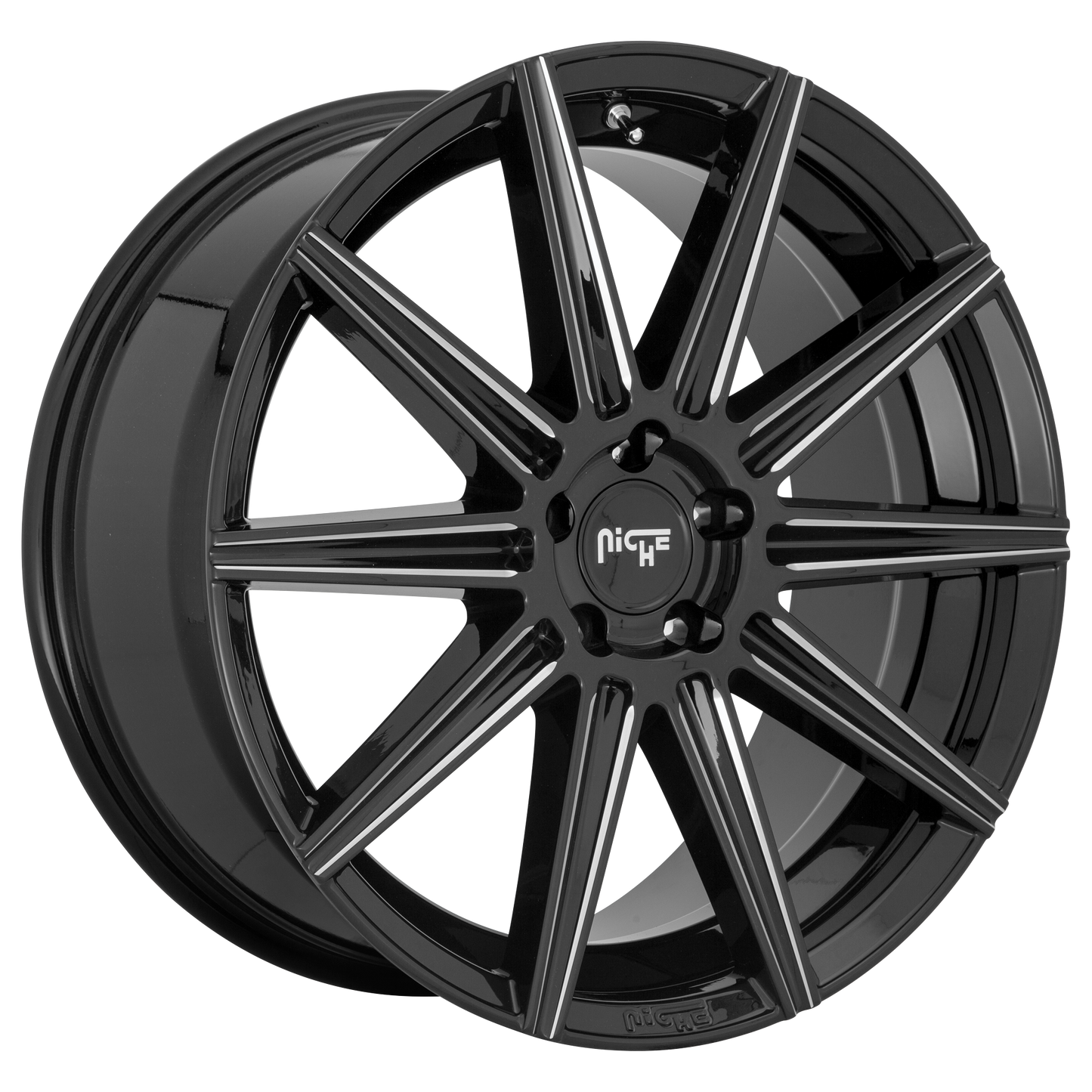 Niche 1PC M243 TIFOSI 20x9 35 5X120/5X4.72 GLOSS BLACK MILLED