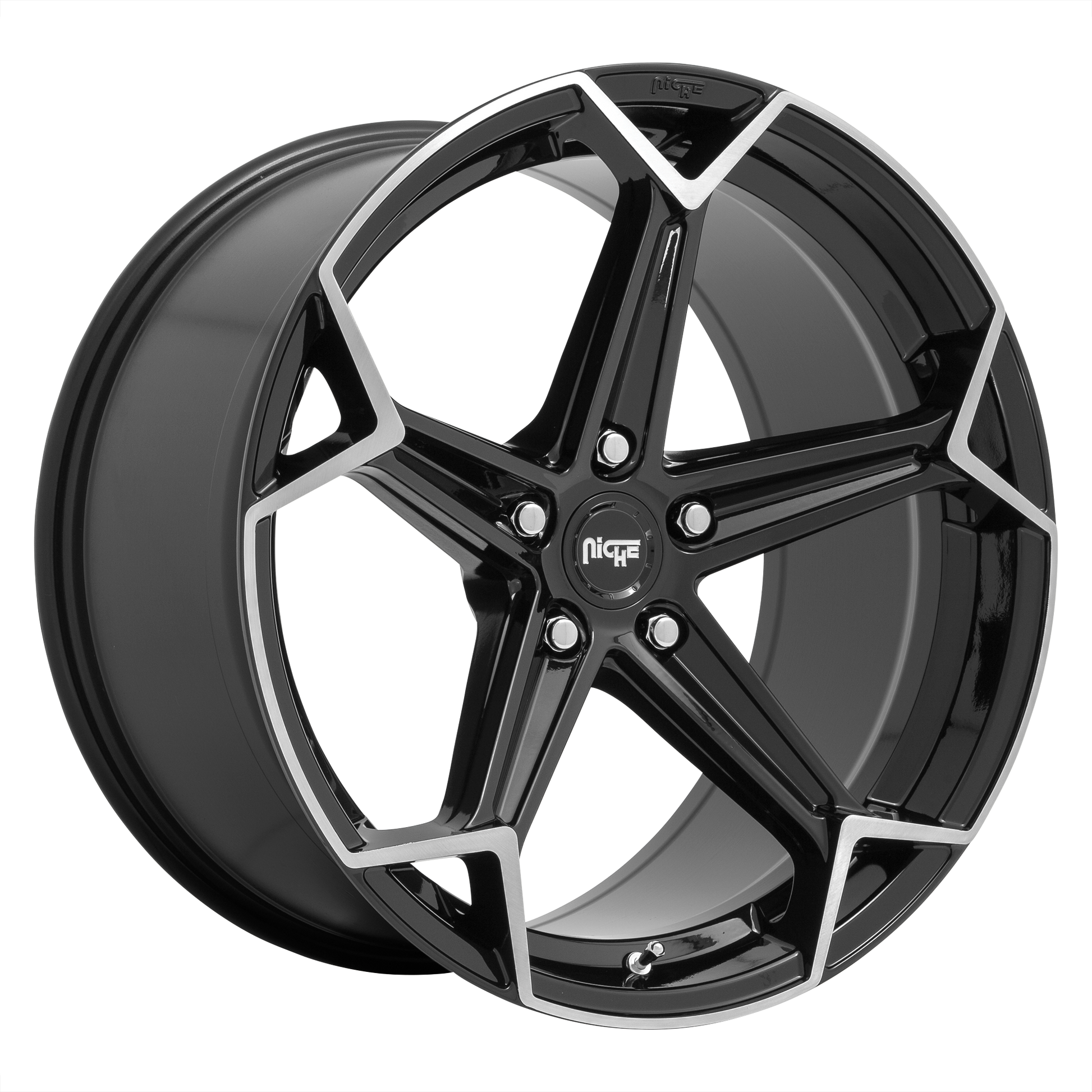 Niche 1PC N259 ARROW 20X10.5 40 5X112 GLOSS BLACK BRUSHED