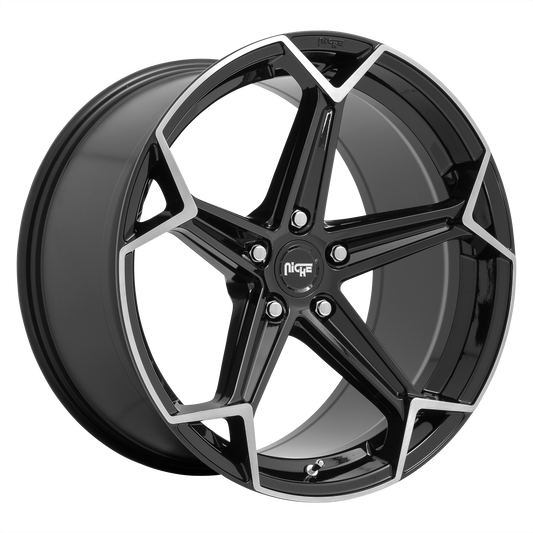 Niche 1PC N259 ARROW 20X10.5 40 5X112 GLOSS BLACK BRUSHED