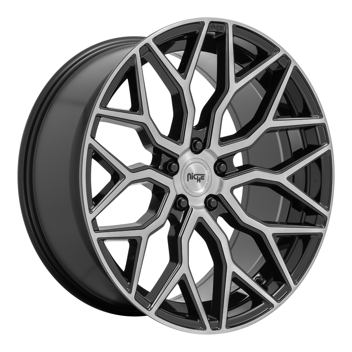 Niche 1PC M262 MAZZANTI 20X10.5 40 5X112 GLOSS BLACK BRUSHED FACE