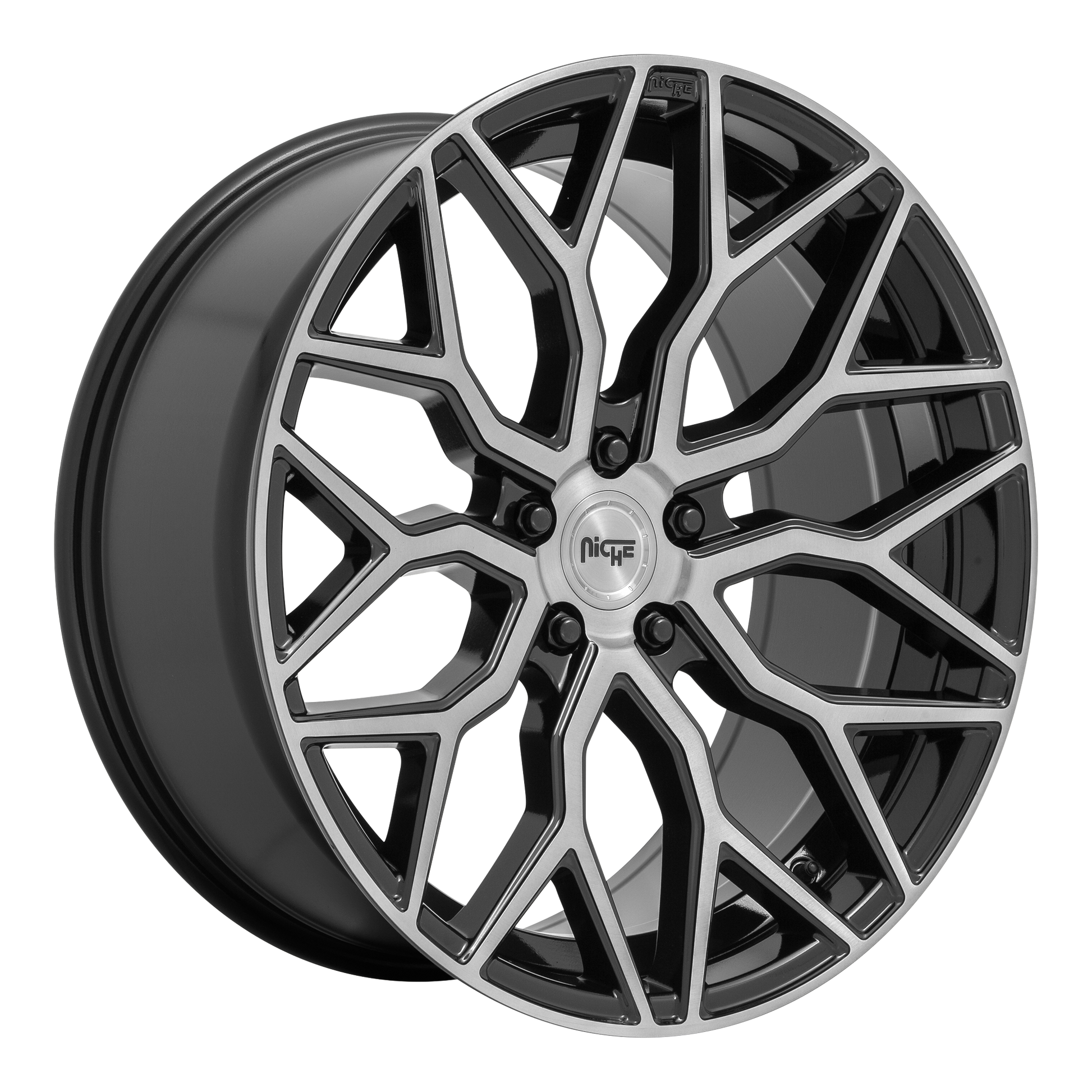 Niche 1PC M262 MAZZANTI 20X10.5 40 5X112 GLOSS BLACK BRUSHED FACE