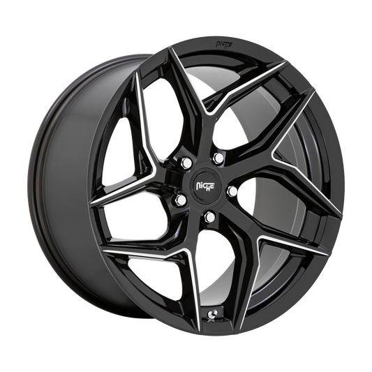 Niche 1PC M266 TORSION 20X10.5 40 5X112 GLOSS BLACK MILLED