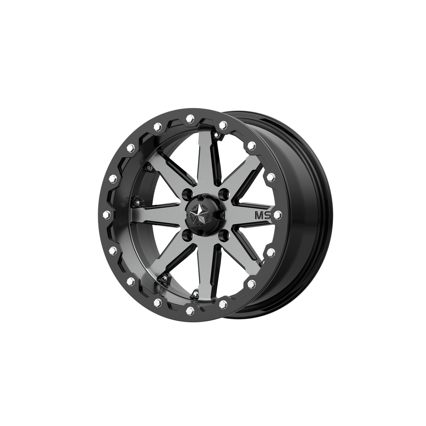 MSA Offroad Wheels M21 LOK 16x7 0 4x137/4x137 Charcoal Tint