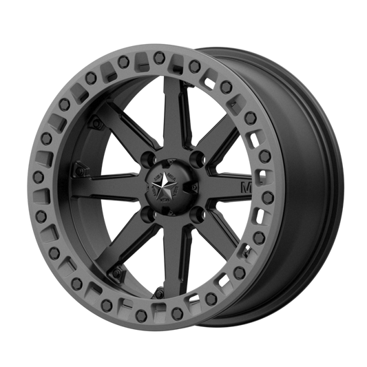 MSA Offroad Wheels M31 LOK2 14x10 0 4x110/4x110 Satin Black Matte Gray Ring