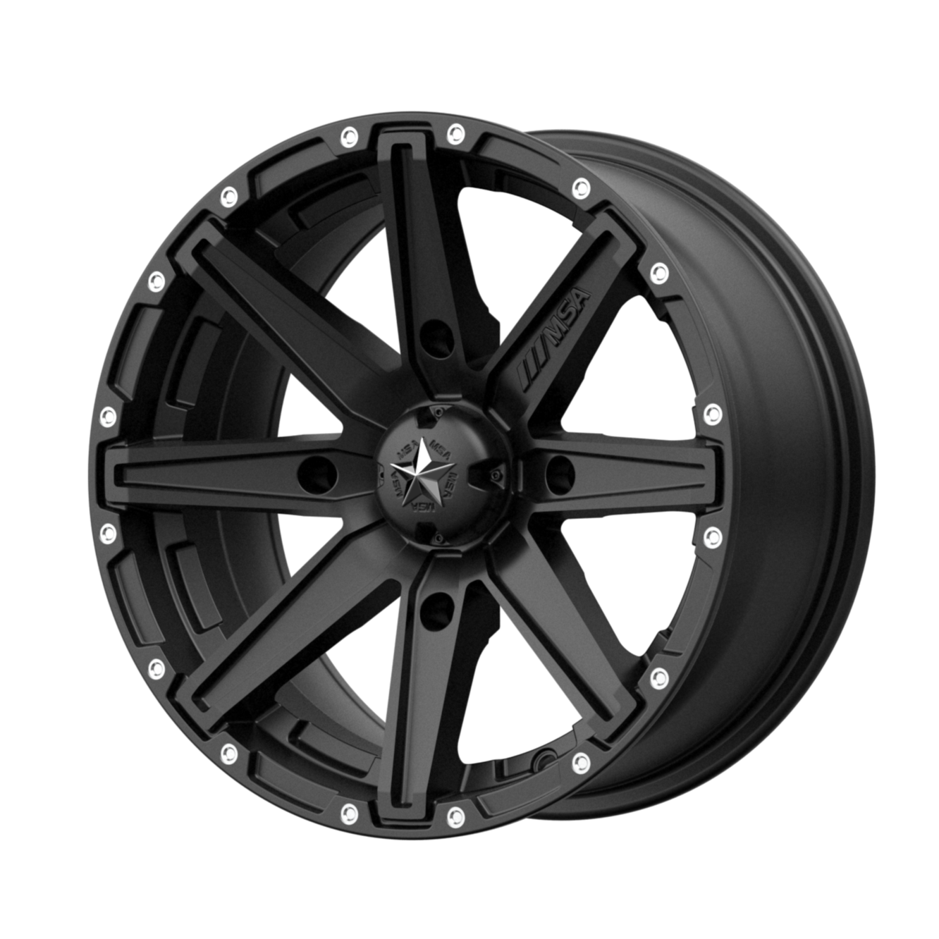 MSA Offroad Wheels M33 CLUTCH 14x7 10 4x156/4x156 Satin Black