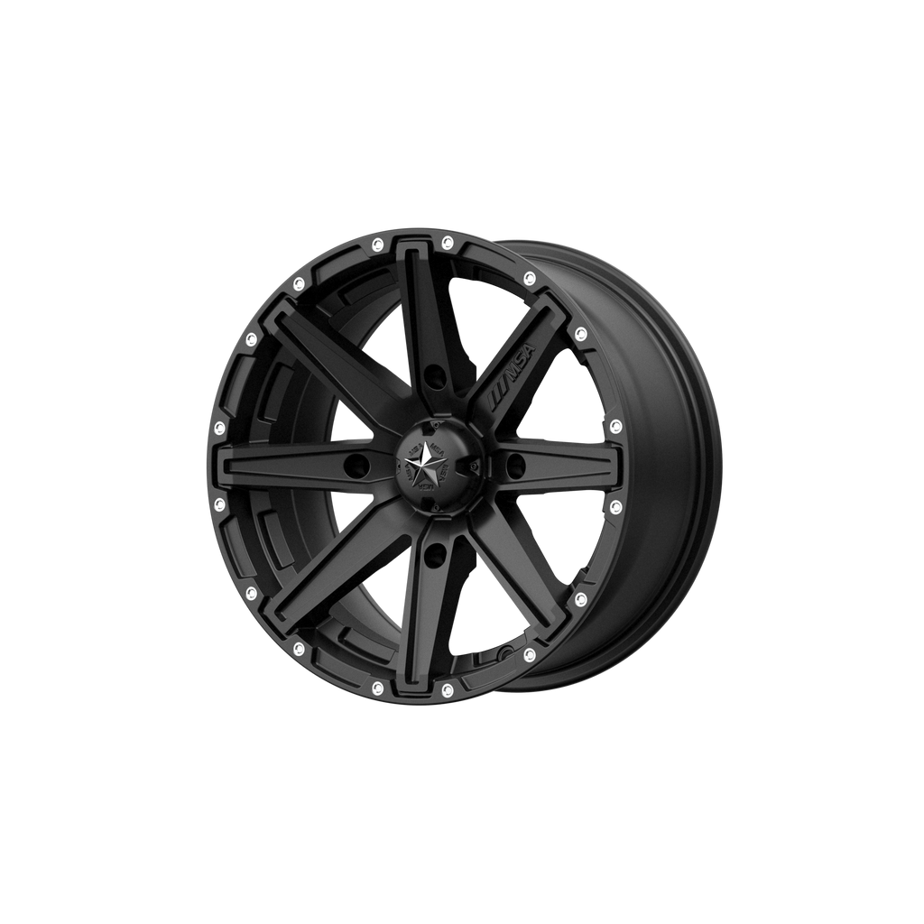 MSA Offroad Wheels M33 CLUTCH 15x10 0 4x156/4x156 Satin Black
