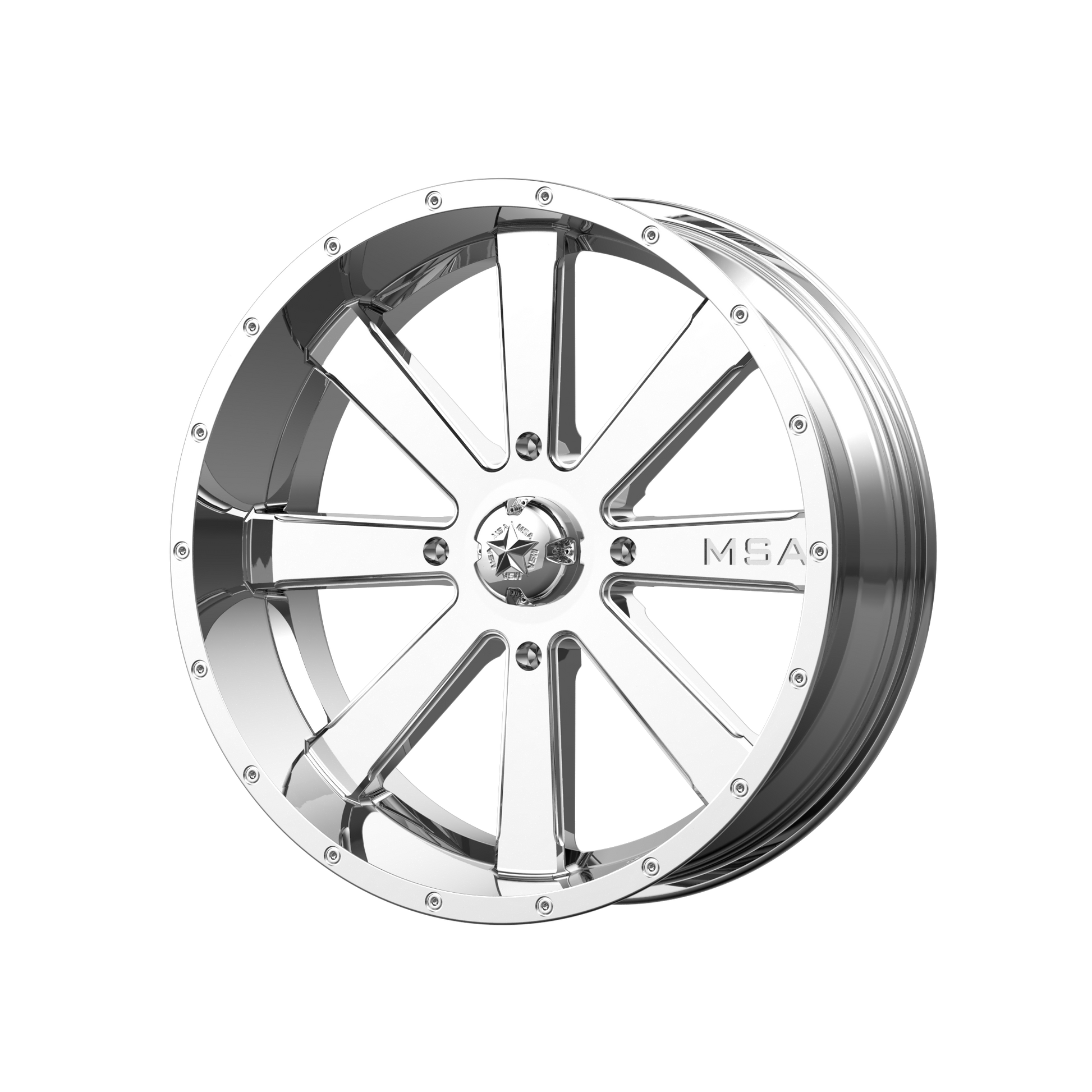 MSA Offroad Wheels M34 FLASH 22x7 0 4x137/4x137 Chrome