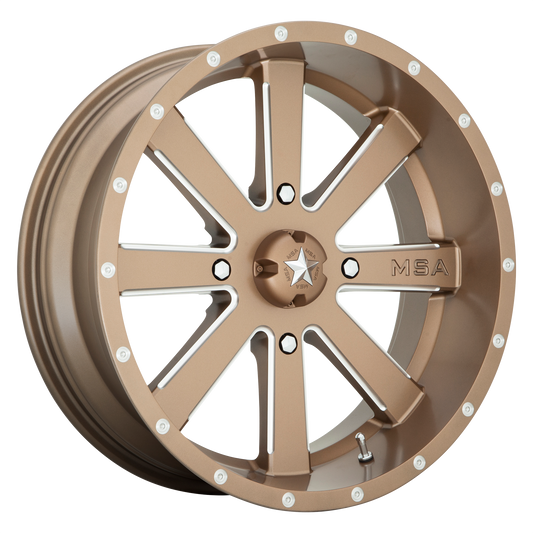 MSA Offroad Wheels M34 FLASH 18x7 0 4x137/4x137 Bronze Milled