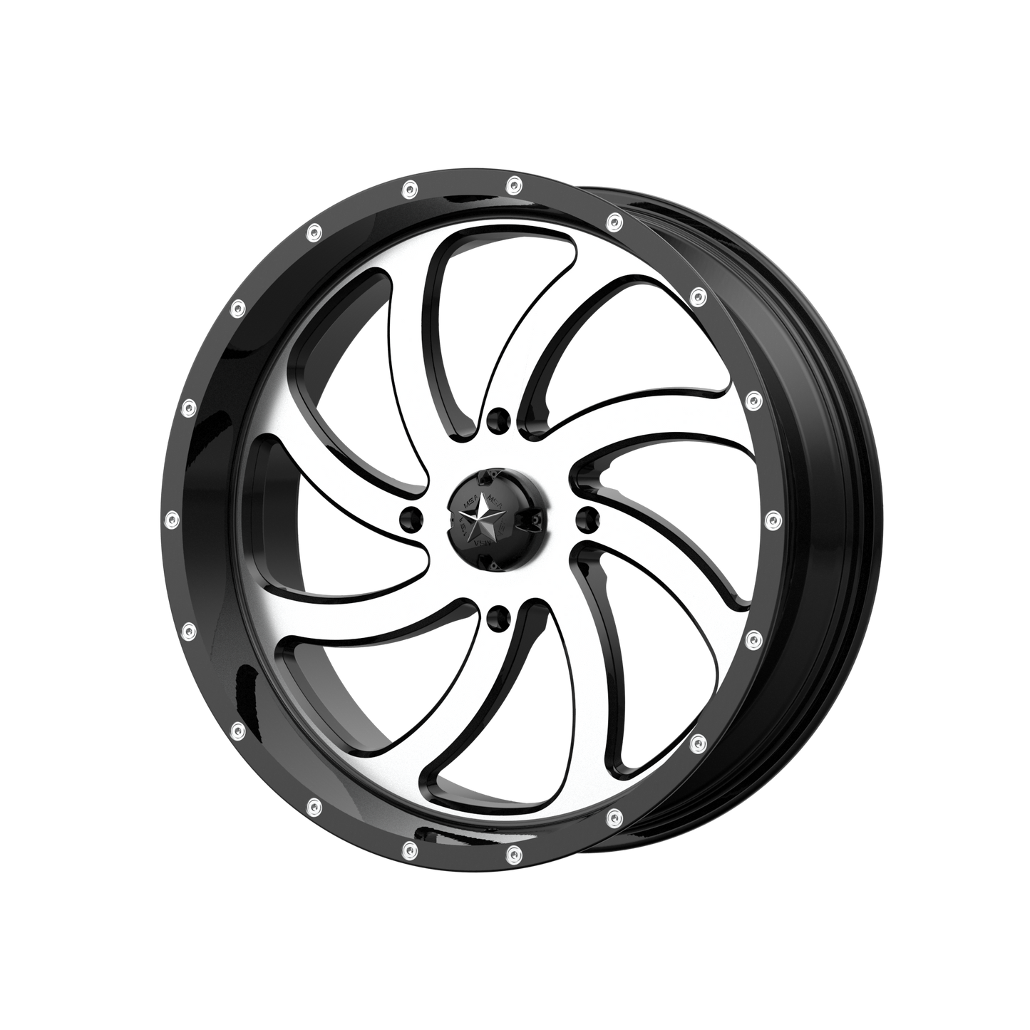 MSA Offroad Wheels M36 SWITCH 18x7 0 4x156/4x156 Machined Gloss Black