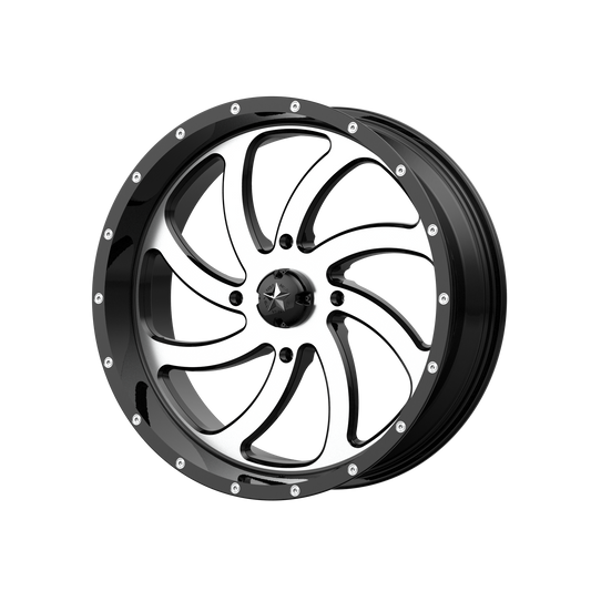 MSA Offroad Wheels M36 SWITCH 22x7 0 4x156/4x156 Machined Gloss Black