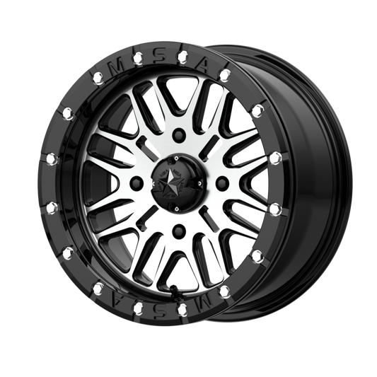 MSA Offroad Wheels M37 BRUTE BEADLOCK 14x7 10 4x156/4x156 Gloss Black Machined
