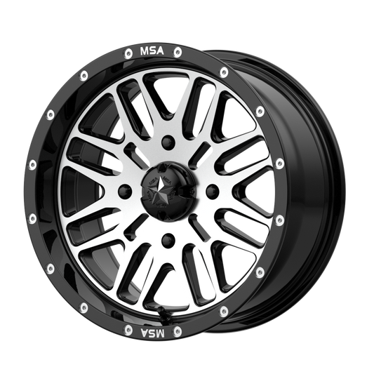 MSA Offroad Wheels M38 BRUTE 18x7 10 4x156/4x156 Gloss Black Machined