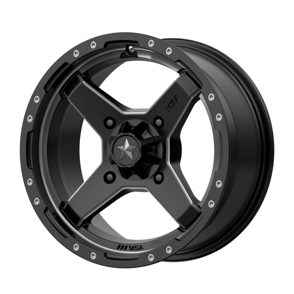 MSA Offroad Wheels M39 CROSS 14x7 10 4x110/4x110 Satin Black Titanium Tint