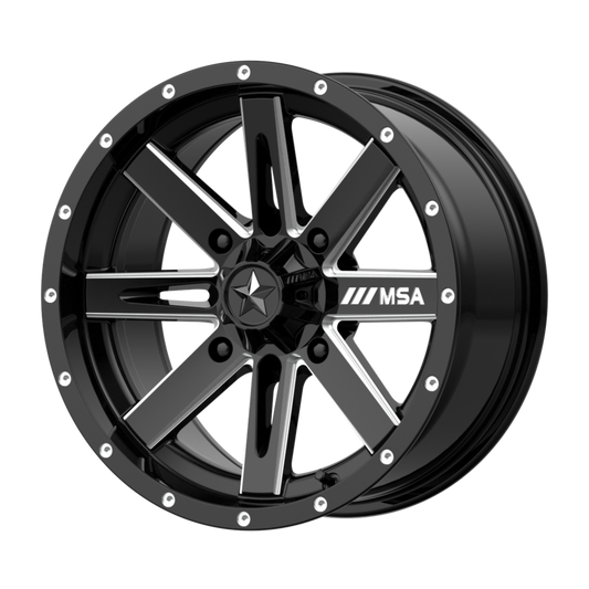 MSA Offroad Wheels M41 BOXER 14x7 10 4x137/4x137 Gloss Black Milled