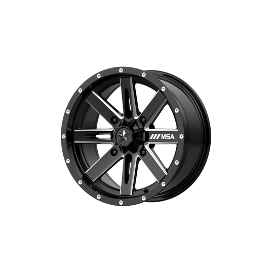 MSA Offroad Wheels M41 BOXER 18x7 10 4x137/4x137 Gloss Black Milled