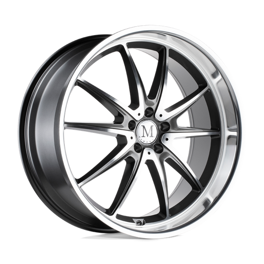 Mandrus ARGENT 17X8 32 5X112/5X112 GLOSS GUNMETAL W/ MIRROR CUT FACE