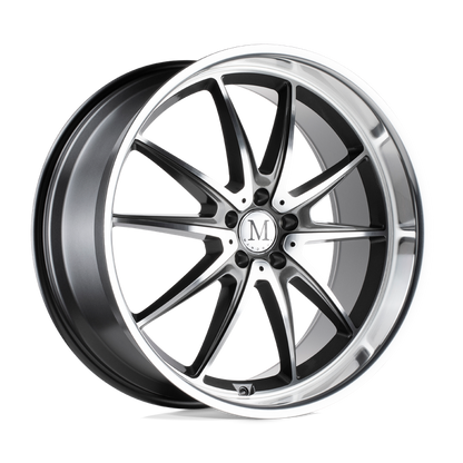 Mandrus ARGENT 17X8 42 5X112/5X112 GLOSS GUNMETAL W/ MIRROR CUT FACE