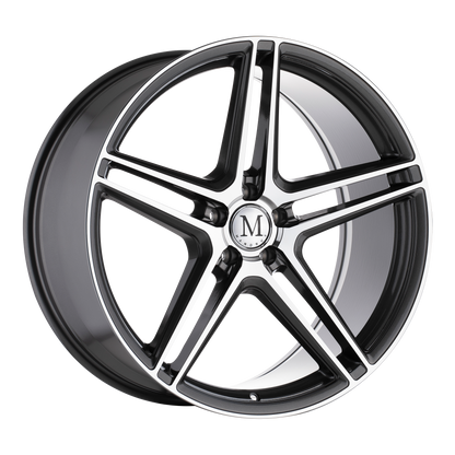 Mandrus BREMEN 20X10 25 5X112/5X112 GLOSS GUNMETAL W/ MIRROR CUT FACE