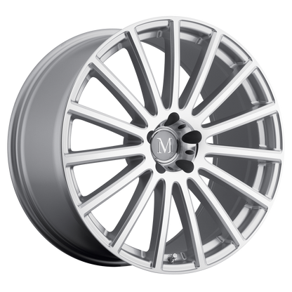 Mandrus ROTEC 17X9 50 5X112/5X112 SILVER W/ MIRROR CUT FACE