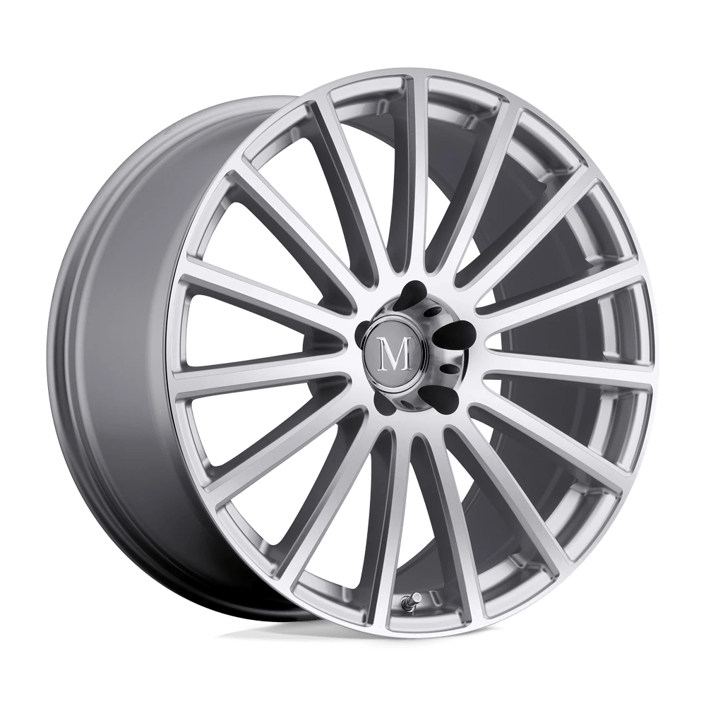 Mandrus ROTEC 17X9 50 5X112/5X112 SILVER W/ MIRROR CUT FACE