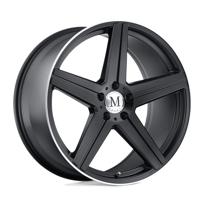 Mandrus ESTRELLA 17X8 32 5X112/5X112 MATTE BLACK W/ MACHINED LIP