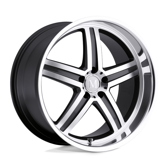 Mandrus MANNHEIM 18X9.5 35 5X112/5X112 GUNMETAL W/ MIRROR CUT FACE & LIP