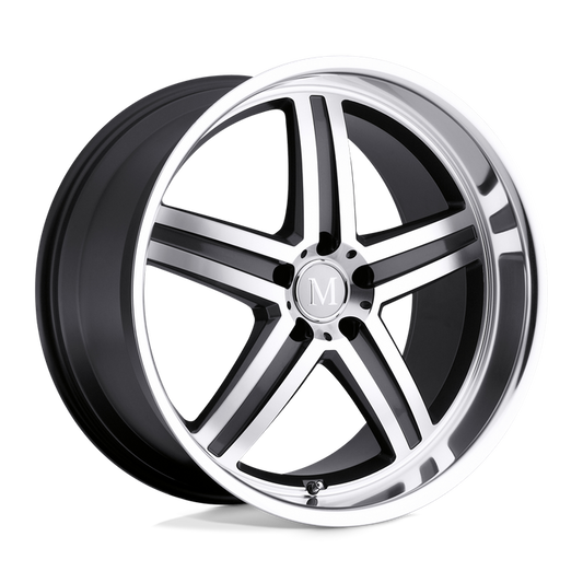 Mandrus MANNHEIM 18X9.5 35 5X112/5X112 GUNMETAL W/ MIRROR CUT FACE & LIP
