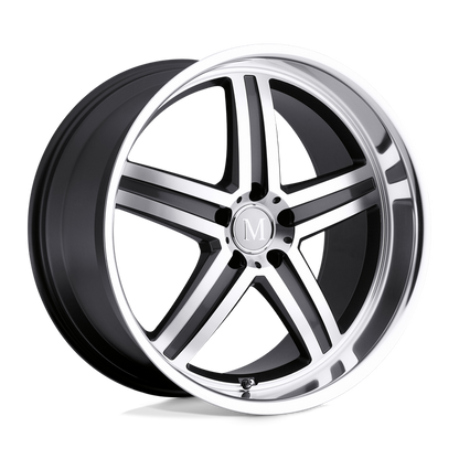Mandrus MANNHEIM 18X9.5 53 5X112/5X112 GUNMETAL W/ MIRROR CUT FACE & LIP