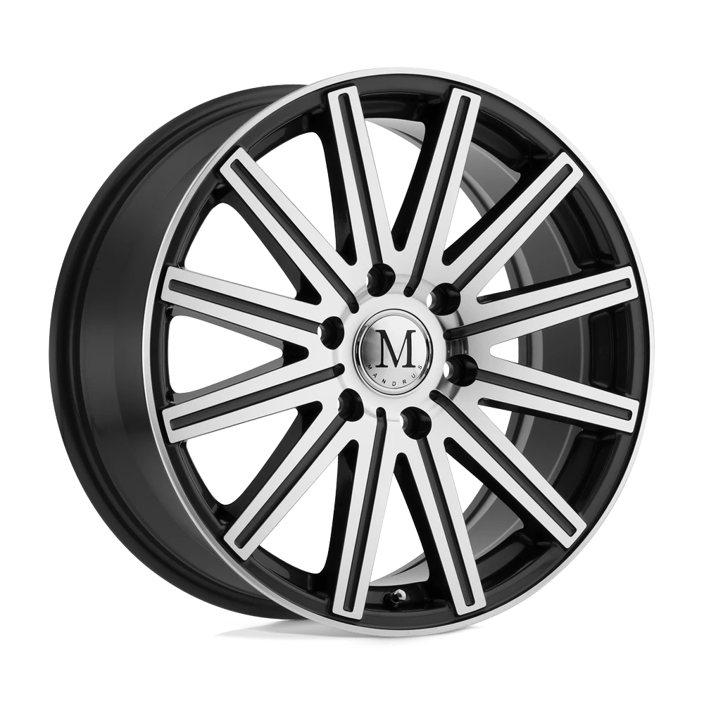 Mandrus STARK 18X8 52 6X130/6X130 GUNMETAL W/ MIRROR CUT FACE & LIP