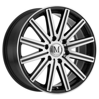 Mandrus STARK 18X8 52 6X130/6X130 GUNMETAL W/ MIRROR CUT FACE & LIP