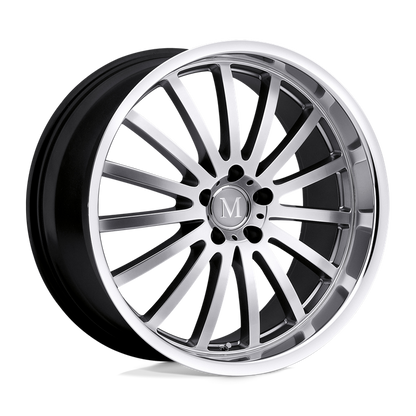 Mandrus MILLENIUM 18X9.5 35 5X112/5X112 HYPER SILVER W/ MIRROR CUT LIP