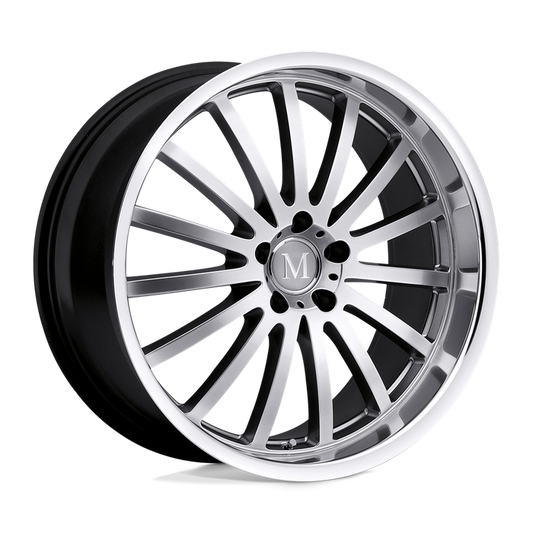 Mandrus MILLENIUM 18X9.5 35 5X112/5X112 HYPER SILVER W/ MIRROR CUT LIP