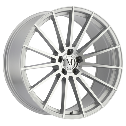 Mandrus STIRLING 22X9 34 5X112/5X112 SILVER W/ MIRROR CUT FACE