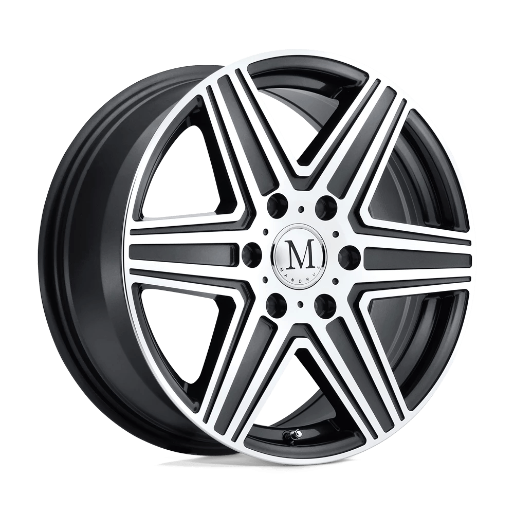 Mandrus ATLAS 18X8 52 6X130/6X130 GUNMETAL W/ MIRROR CUT FACE & LIP