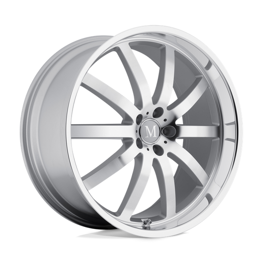 Mandrus WILHELM 17X8 25 5X112/5X112 SILVER W/ MIRROR CUT FACE & LIP