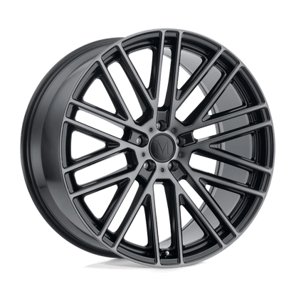 Mandrus MASCHE 18X8.5 25 5X112/5X112 SEMI GLOSS BLACK W/ MIRROR CUT FACE