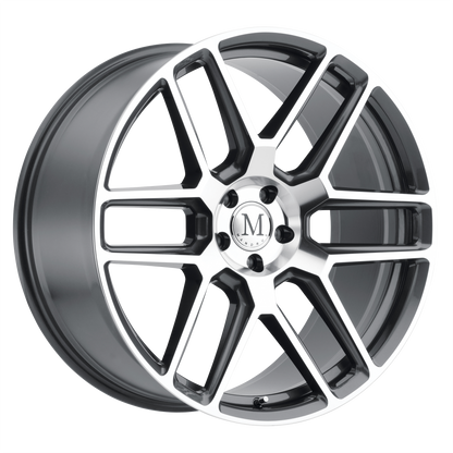 Mandrus OTTO 22X9 34 5X112/5X112 GUNMETAL W/ MIRROR CUT FACE