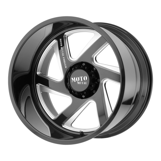 MOTO METAL MO400 24X14 -76 8X165.1 GLOSS BLACK MILLED