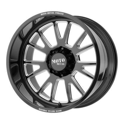 Moto Metal MO401 20X14 -76 BLANK GLOSS BLACK MILLED