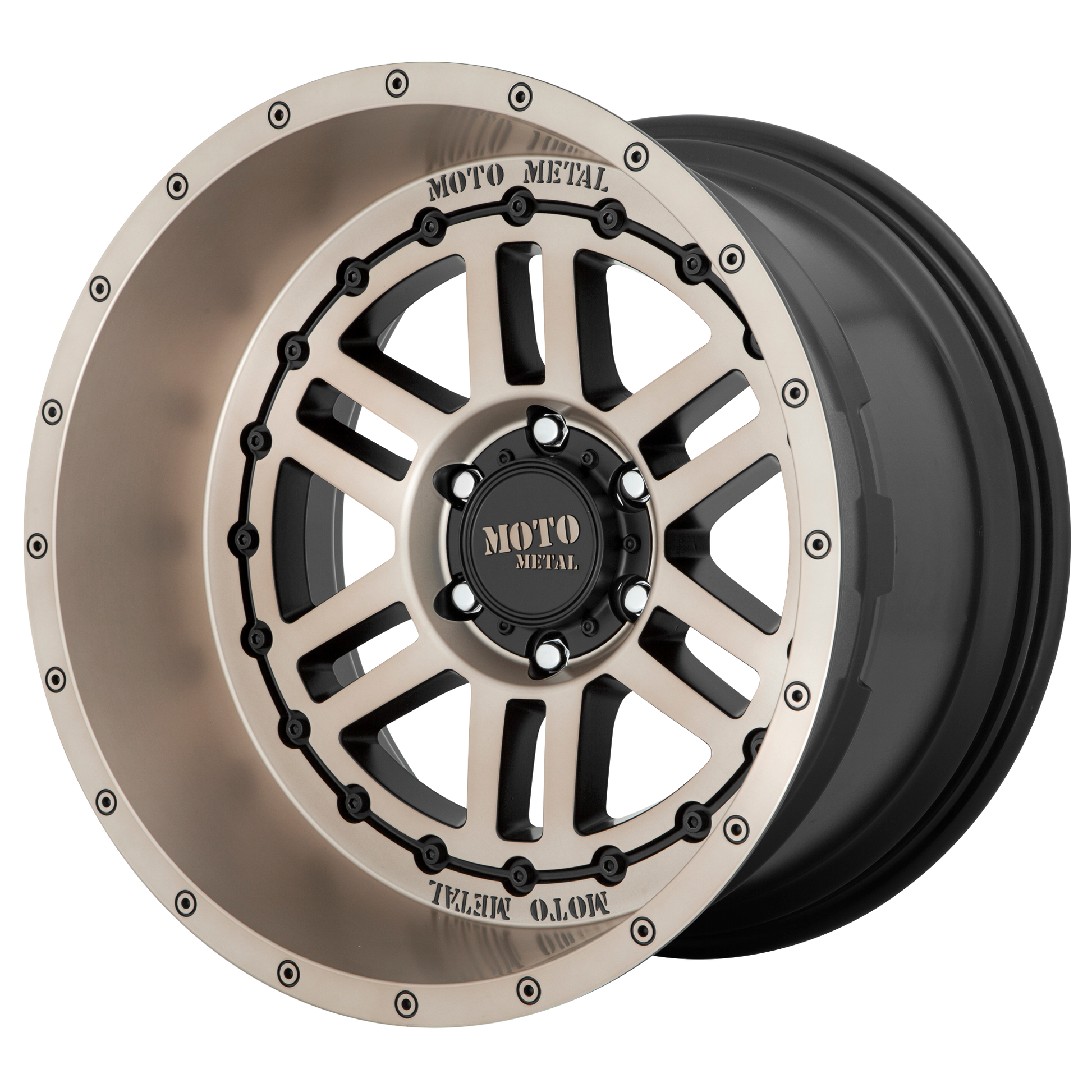 Moto Metal MO800 DEEP SIx 20x12 -44 8x170/8x6.7 Satin Black With Bronze Tint