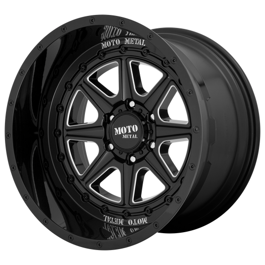 Moto Metal MO801 PHANTOM 20x10 -18 8x180/8x7.1 Gloss Black Milled