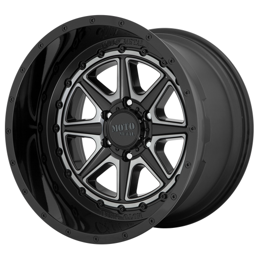 Moto Metal MO801 PHANTOM 20x10 -18 8x170/8x6.7 Gloss Black With Gray Tint