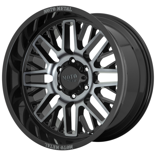 Moto Metal MO802 20x10 -18 6x139.7/6x5.5 Gloss Black Machined With Gray Tint