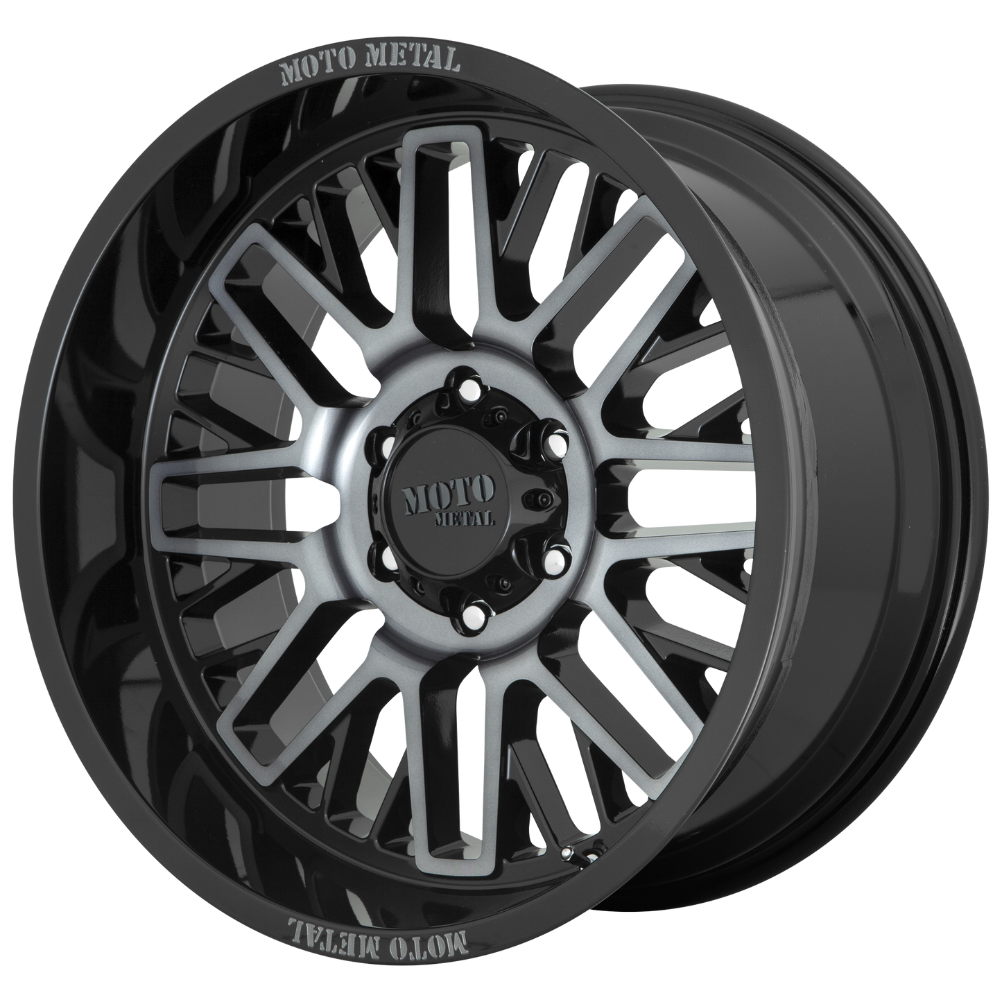 Moto Metal MO802 20x10 -18 6x135/6X5.3 Gloss Black Machined With Gray Tint