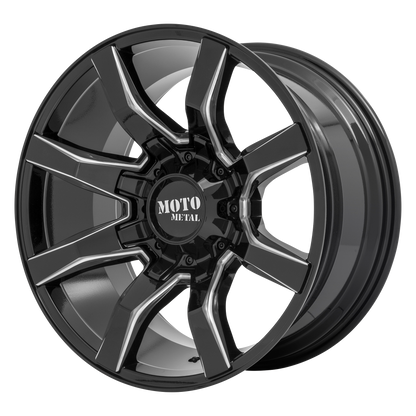 Moto Metal MO804 SPIDER 20X10 12 BLANK GLOSS BLACK MILLED